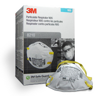 3M - N95 Particulate, Dust Respirator Mask, 08210 (20 respirator/box) - nabinsacestore.shop