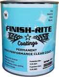 Finish-Rite Coatings 1K Permanent High Performance Brushable - Rollable - Sprayable Clear Coat for Auto, Marine, Home and Industrial - nabinsacestore.shop