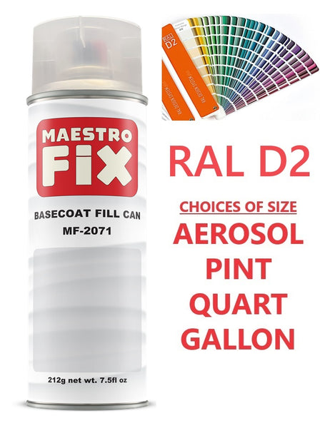 RAL D2 PAINT - AEROSOL OR CAN (SPRAY OR ROLL ON) - nabinsacestore.shop