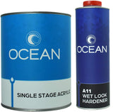 Urethane Acrylic 2K Black Single Stage Paint with Hardener