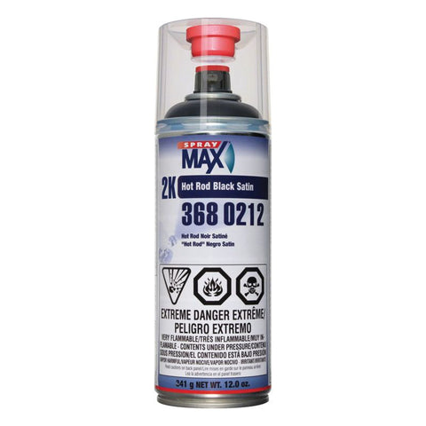 SprayMax 3680212 2K Hot Rod Spray Paint, 12 oz Aerosol Can, Black - nabinsacestore.shop