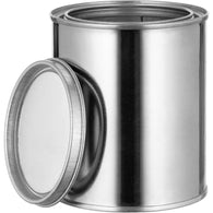 Quart Metal Paint Cans with Lids