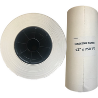 Poly Coated 12" Masking Paper, WHITE, 750ft. - nabinsacestore.shop