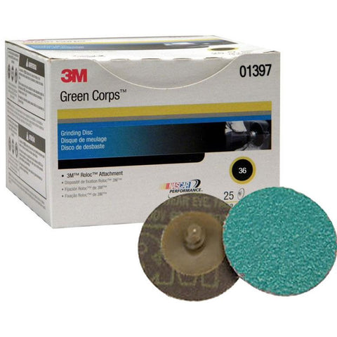 3M - 36 Grit Grinding Disc Roloc 2" / 1397 - nabinsacestore.shop