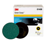 3M Green Corps Roloc Disc, 24 Grit 3" - 01408 - nabinsacestore.shop