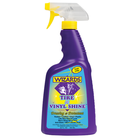 Wizards 11055 Tire & Vinyl Shine Dressing and Protectant - 22 OZ - nabinsacestore.shop