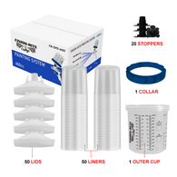 Finish-Rite PPS Cups and Liners  (190 Micron Filters) 180,300,600,800 mL - nabinsacestore.shop