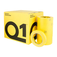 Q1 PREMIUM YELLOW AUTOMOTIVE MASKING TAPE 3/4" CASE (48 ROLLS) - nabinsacestore.shop