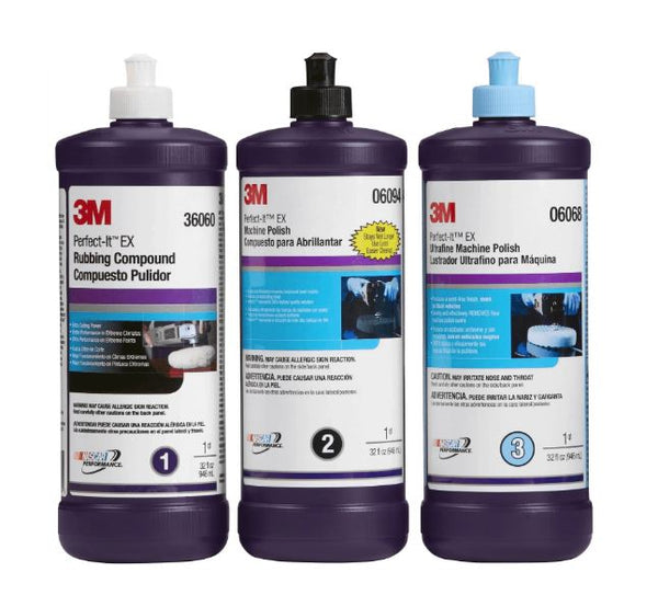 3M Perfect-It Buffing & Polishing Compound Kit 36060 06068 06094 QT KIT - nabinsacestore.shop