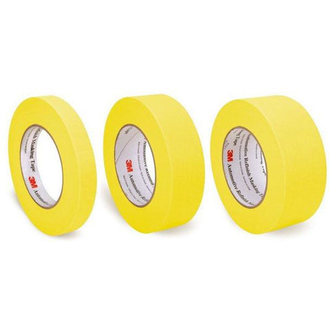 3 Pack of 3M Yellow Masking Tape, 3/4", 1.5", 2" - nabinsacestore.shop