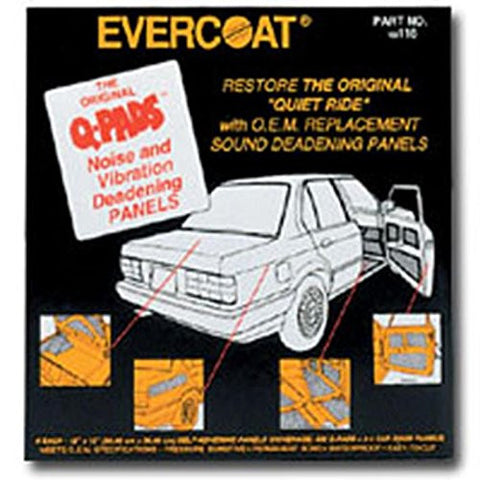 Evercoat 116 Q-Pads Sound Deadener - 12 x 12 (6 Per Pack) - nabinsacestore.shop