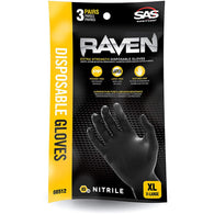 Raven Powder-Free Nitrile Gloves, 3-Pairs-Pack - nabinsacestore.shop