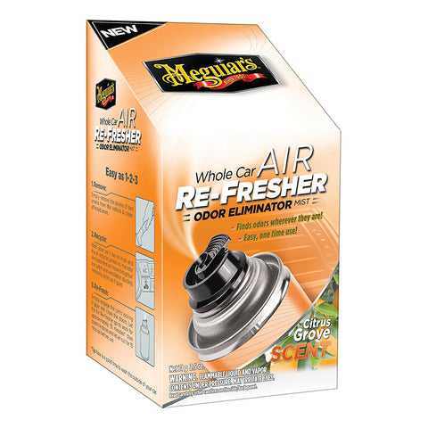 Meguiar's G16502 Whole Car Air Refresher Odor Eliminator (Citrus Grove Scent) - 2.5 OZ - nabinsacestore.shop