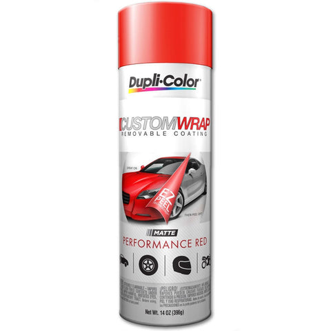 DUPLICOLOR CUSTOM WRAP MATTE RED 14 OZ AEROSOL - nabinsacestore.shop