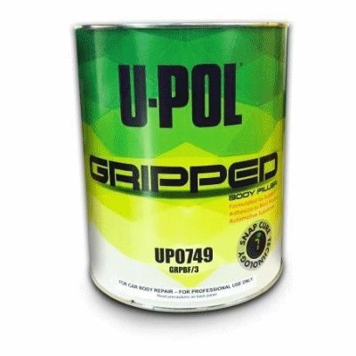 U-Pol UP 0749 Gripped Body Filler, Gray, 6lbs (3 liter) - nabinsacestore.shop