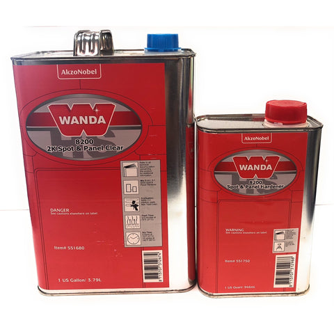 Wanda 8200 2K Spot Panel Clearcoat 3:1 w/ Qt Spot Panel Hardener - nabinsacestore.shop