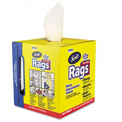 Rags-In-A-Box, White, Scott 75260, 200 Rags - nabinsacestore.shop