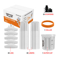 Finish-Rite PPS Replacement Cups and Liners  (20 oz - 125 Micron Filters) - nabinsacestore.shop